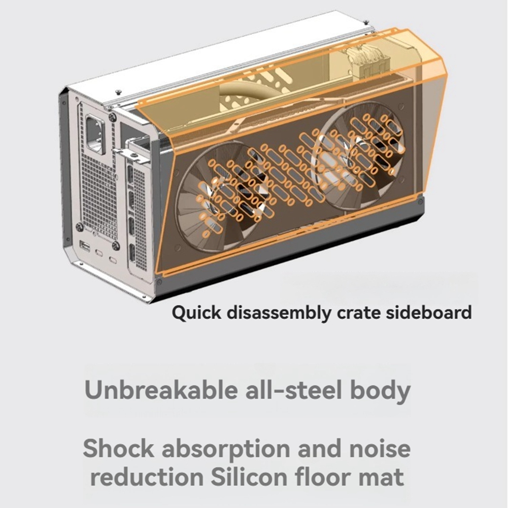 M05K Frame Case Chassis for TH - External Gpu Dock Pcie 4.0 Oculink 评论和价格