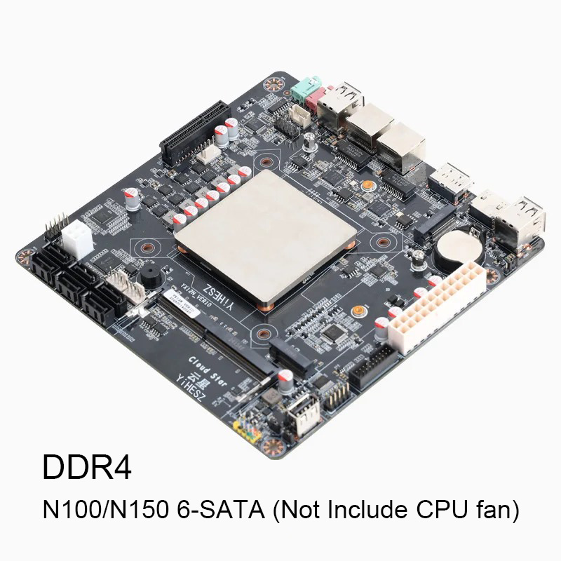 6-Bays N100/N150 NAS Motherboa - Nas Motherboard N100 6 Sata 评论和价格