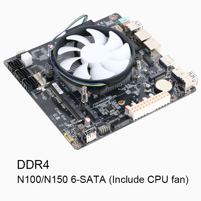 6-Bays N100/N150 NAS Motherboa - Nas Motherboard N100 6 Sata 评论和价格
