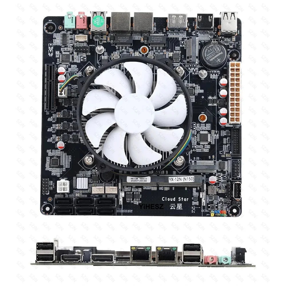 6-Bays N100/N150 NAS Motherboa - Nas Motherboard N100 6 Sata 评论和价格