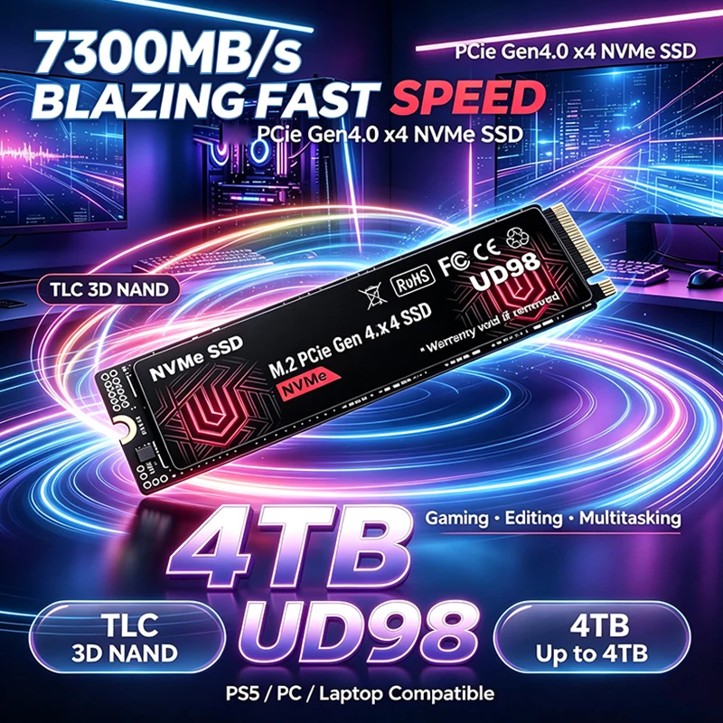 2026 New Original UD98 M.2 NVM - M.2 Nvme 4Tb Pcie 4.0 Ssd 评论和价格
