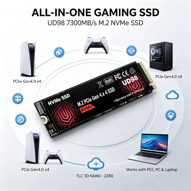 2026 New Original UD98 M.2 NVM - M.2 Nvme 4Tb Pcie 4.0 Ssd 评论和价格