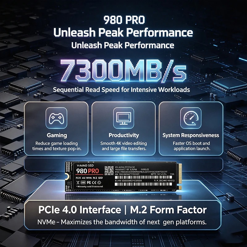 980 PRO High-Speed PCIe 4.0 x4 - M.2 Nvme 4Tb Pcie 4.0 Ssd 评论和价格
