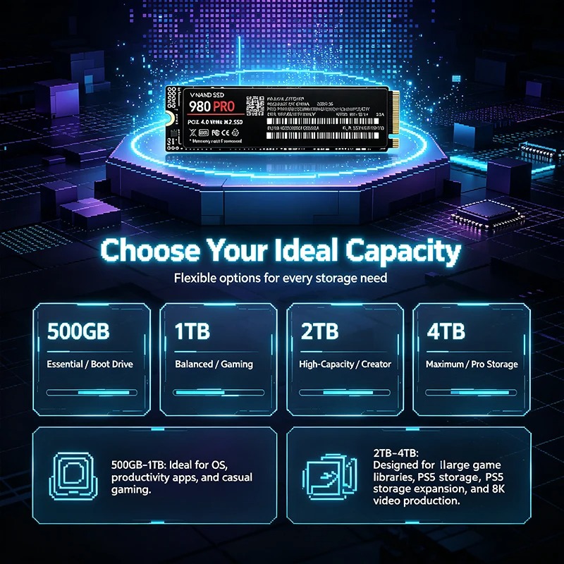 980 PRO High-Speed PCIe 4.0 x4 - M.2 Nvme 4Tb Pcie 4.0 Ssd 评论和价格